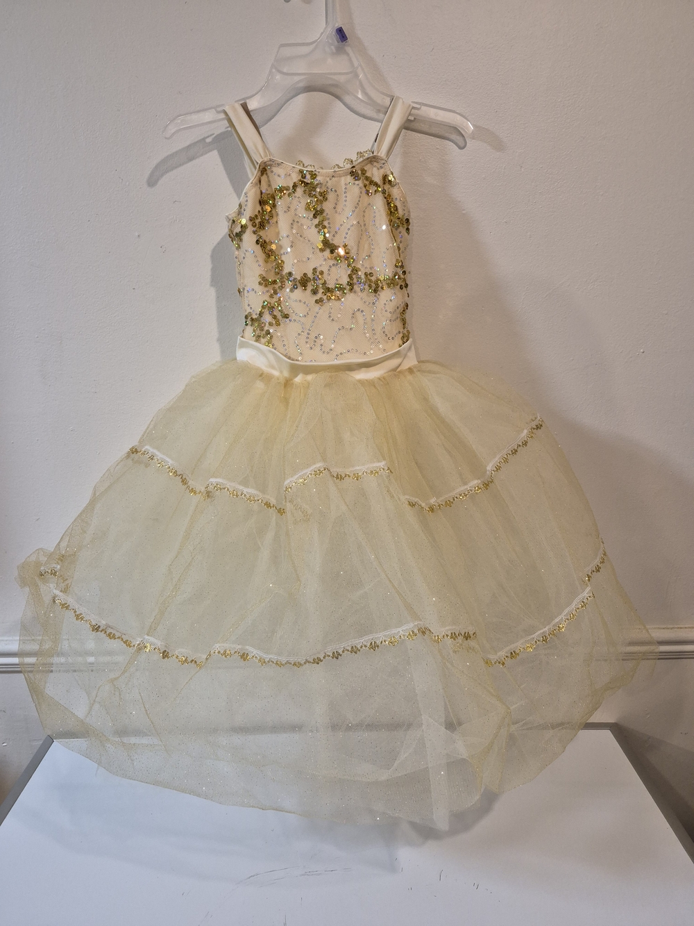 Revolution Girls Gold Sequin Tulle Ballet Costume
